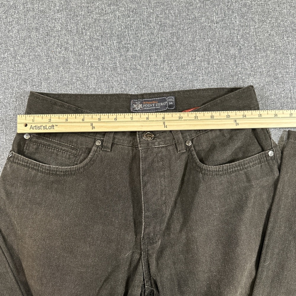 Point Zero Sam Classic Fit Stretch Jeans Men's Blue Denim 5 Pocket Size 31 x 29 - Picture 4 of 6